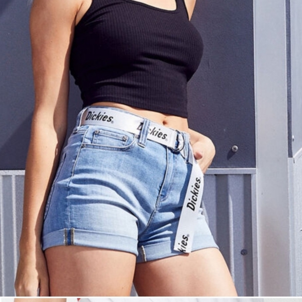 Dickies Roll Cuff Denim Jean Shorts